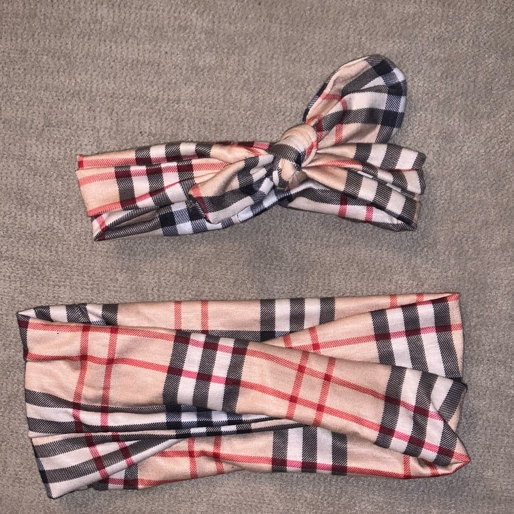 Mommy & Me Matching Burberry Plaid Headbands